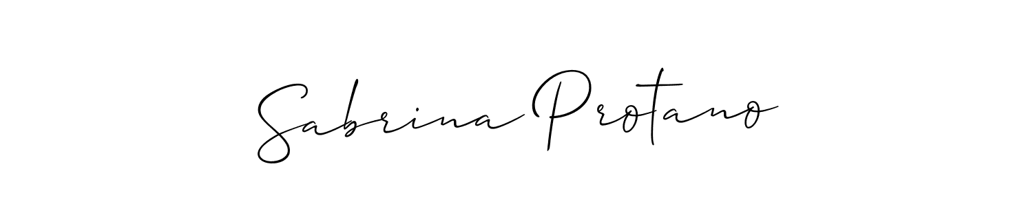 if you are searching for the best signature style for your name Sabrina Protano. so please give up your signature search. here we have designed multiple signature styles  using Allison_Script. Sabrina Protano signature style 2 images and pictures png
