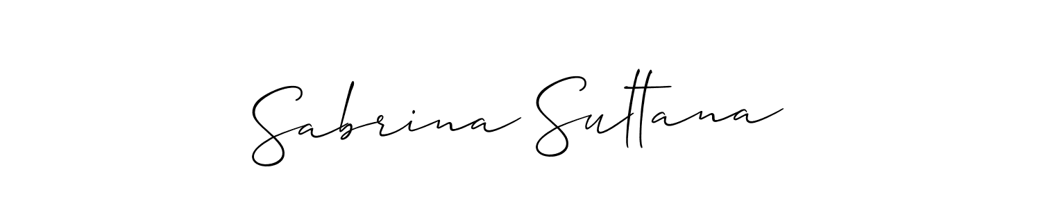 How to Draw Sabrina Sultana signature style? Allison_Script is a latest design signature styles for name Sabrina Sultana. Sabrina Sultana signature style 2 images and pictures png