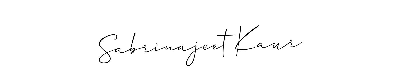Make a beautiful signature design for name Sabrinajeet Kaur. Use this online signature maker to create a handwritten signature for free. Sabrinajeet Kaur signature style 2 images and pictures png