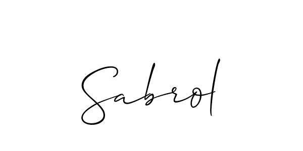 This is the best signature style for the Sabrol name. Also you like these signature font (Allison_Script). Mix name signature. Sabrol signature style 2 images and pictures png