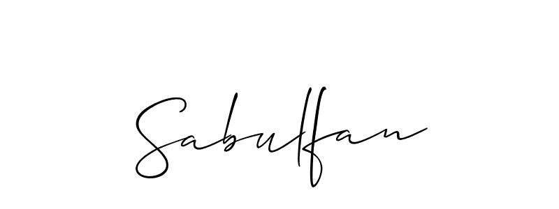 Check out images of Autograph of Sabulfan name. Actor Sabulfan Signature Style. Allison_Script is a professional sign style online. Sabulfan signature style 2 images and pictures png