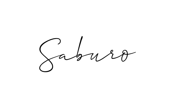 Similarly Allison_Script is the best handwritten signature design. Signature creator online .You can use it as an online autograph creator for name Saburo. Saburo signature style 2 images and pictures png