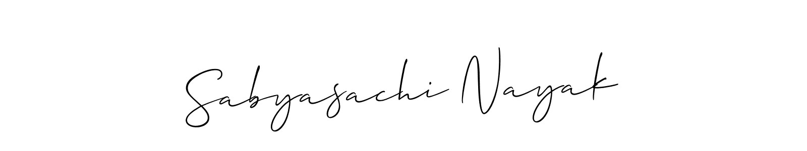 It looks lik you need a new signature style for name Sabyasachi Nayak. Design unique handwritten (Allison_Script) signature with our free signature maker in just a few clicks. Sabyasachi Nayak signature style 2 images and pictures png