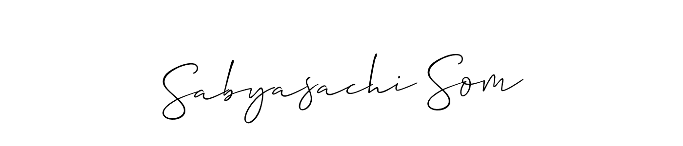 How to make Sabyasachi Som name signature. Use Allison_Script style for creating short signs online. This is the latest handwritten sign. Sabyasachi Som signature style 2 images and pictures png