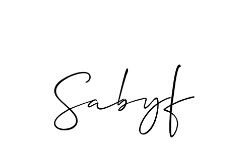 See photos of Sabyf official signature by Spectra . Check more albums & portfolios. Read reviews & check more about Allison_Script font. Sabyf signature style 2 images and pictures png