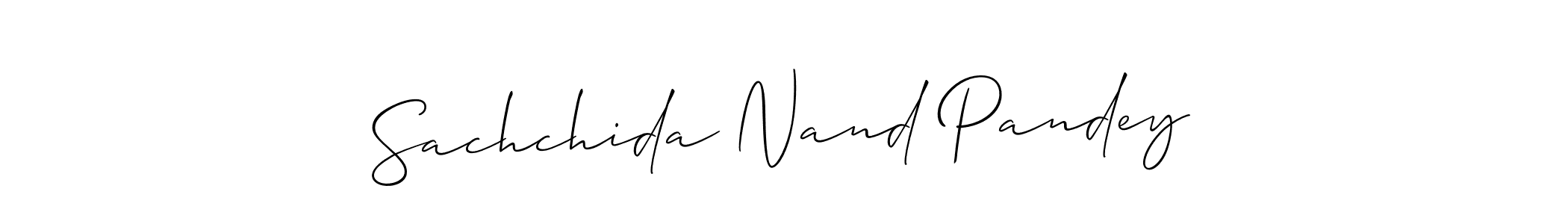 Use a signature maker to create a handwritten signature online. With this signature software, you can design (Allison_Script) your own signature for name Sachchida Nand Pandey. Sachchida Nand Pandey signature style 2 images and pictures png