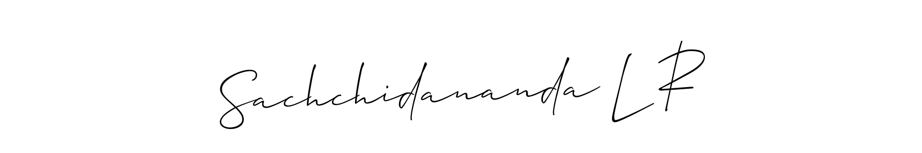 Sachchidananda L R stylish signature style. Best Handwritten Sign (Allison_Script) for my name. Handwritten Signature Collection Ideas for my name Sachchidananda L R. Sachchidananda L R signature style 2 images and pictures png