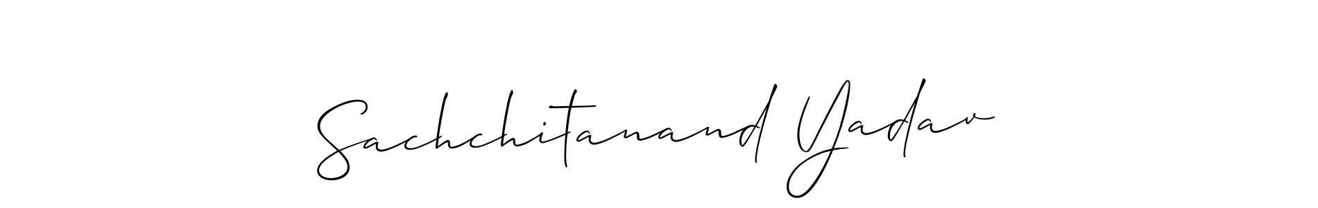 Also we have Sachchitanand Yadav name is the best signature style. Create professional handwritten signature collection using Allison_Script autograph style. Sachchitanand Yadav signature style 2 images and pictures png