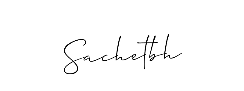 Allison_Script is a professional signature style that is perfect for those who want to add a touch of class to their signature. It is also a great choice for those who want to make their signature more unique. Get Sachetbh name to fancy signature for free. Sachetbh signature style 2 images and pictures png