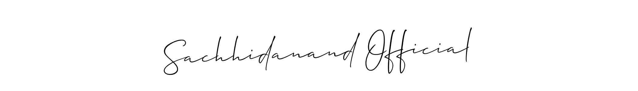 Similarly Allison_Script is the best handwritten signature design. Signature creator online .You can use it as an online autograph creator for name Sachhidanand Official. Sachhidanand Official signature style 2 images and pictures png