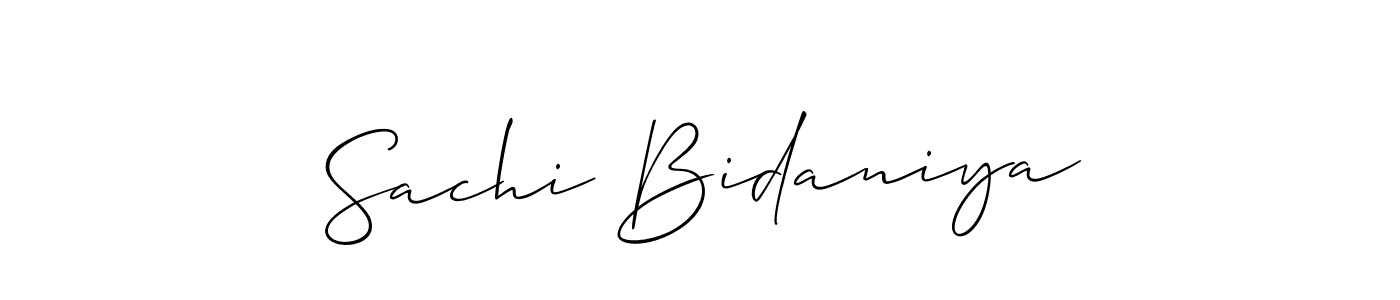 How to Draw Sachi Bidaniya signature style? Allison_Script is a latest design signature styles for name Sachi Bidaniya. Sachi Bidaniya signature style 2 images and pictures png