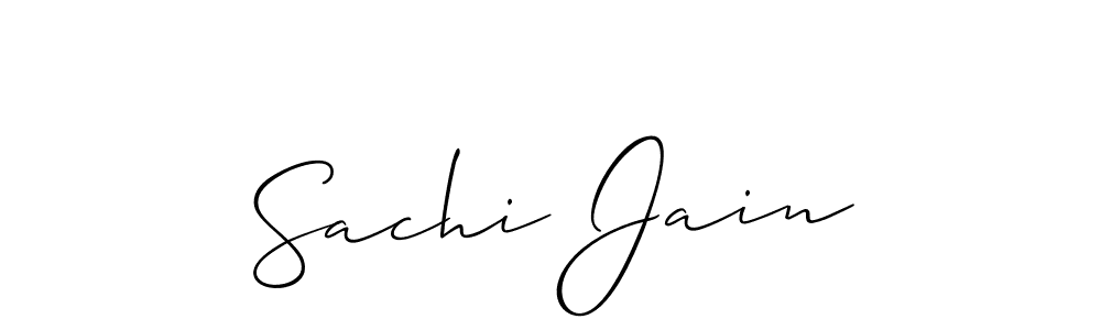 Also we have Sachi Jain name is the best signature style. Create professional handwritten signature collection using Allison_Script autograph style. Sachi Jain signature style 2 images and pictures png