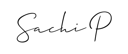 You should practise on your own different ways (Allison_Script) to write your name (Sachi P) in signature. Don't let someone else do it for you. Sachi P signature style 2 images and pictures png