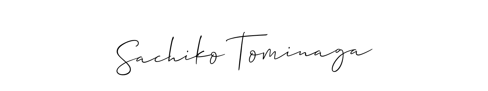 How to make Sachiko Tominaga signature? Allison_Script is a professional autograph style. Create handwritten signature for Sachiko Tominaga name. Sachiko Tominaga signature style 2 images and pictures png