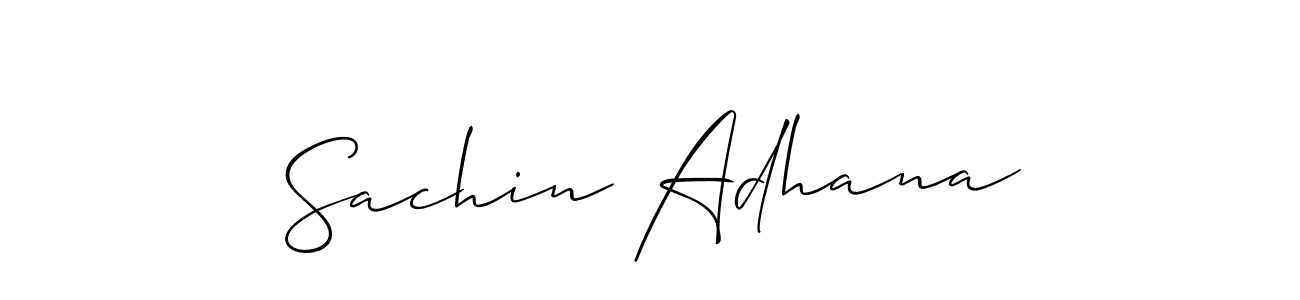 You can use this online signature creator to create a handwritten signature for the name Sachin Adhana. This is the best online autograph maker. Sachin Adhana signature style 2 images and pictures png