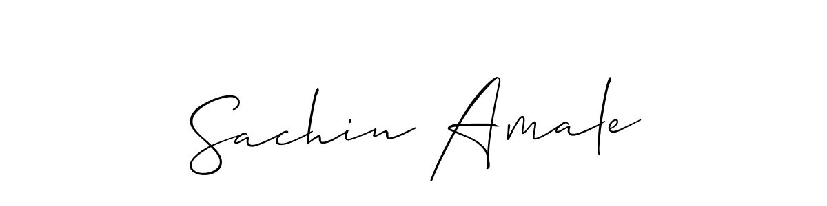 Also we have Sachin Amale name is the best signature style. Create professional handwritten signature collection using Allison_Script autograph style. Sachin Amale signature style 2 images and pictures png