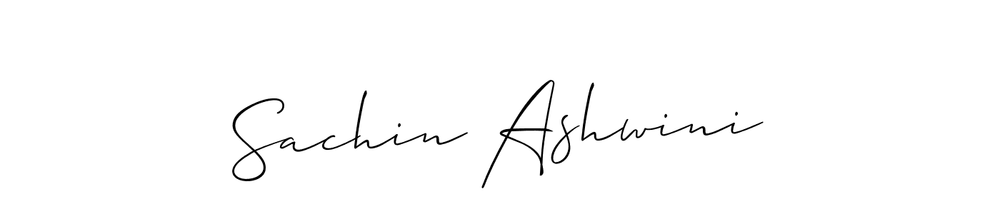 How to Draw Sachin Ashwini signature style? Allison_Script is a latest design signature styles for name Sachin Ashwini. Sachin Ashwini signature style 2 images and pictures png