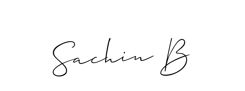 Best and Professional Signature Style for Sachin B. Allison_Script Best Signature Style Collection. Sachin B signature style 2 images and pictures png