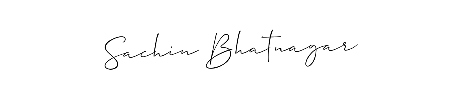 Make a short Sachin Bhatnagar signature style. Manage your documents anywhere anytime using Allison_Script. Create and add eSignatures, submit forms, share and send files easily. Sachin Bhatnagar signature style 2 images and pictures png