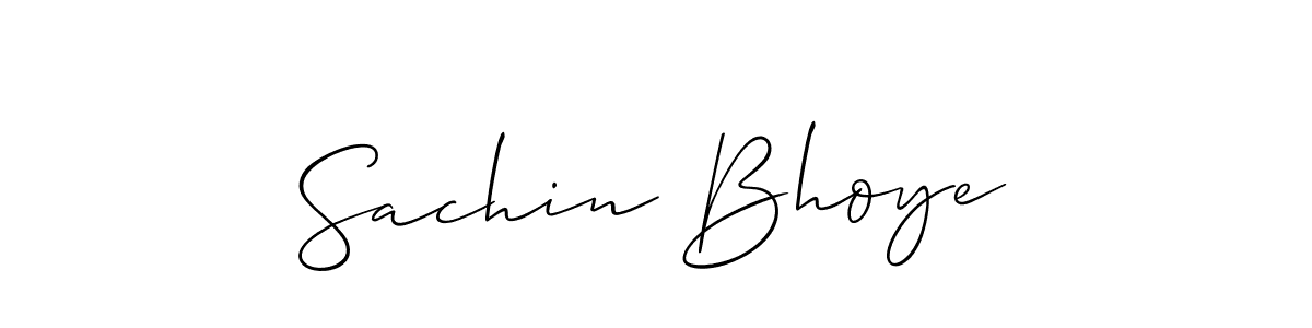 Create a beautiful signature design for name Sachin Bhoye. With this signature (Allison_Script) fonts, you can make a handwritten signature for free. Sachin Bhoye signature style 2 images and pictures png