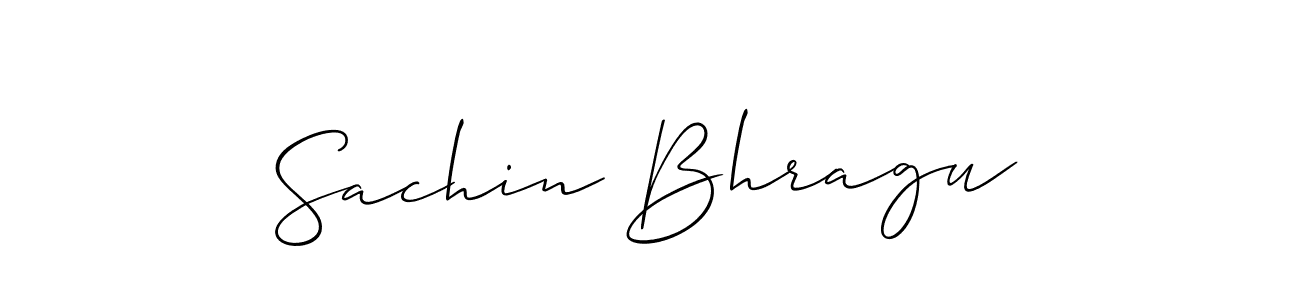 You should practise on your own different ways (Allison_Script) to write your name (Sachin Bhragu) in signature. don't let someone else do it for you. Sachin Bhragu signature style 2 images and pictures png