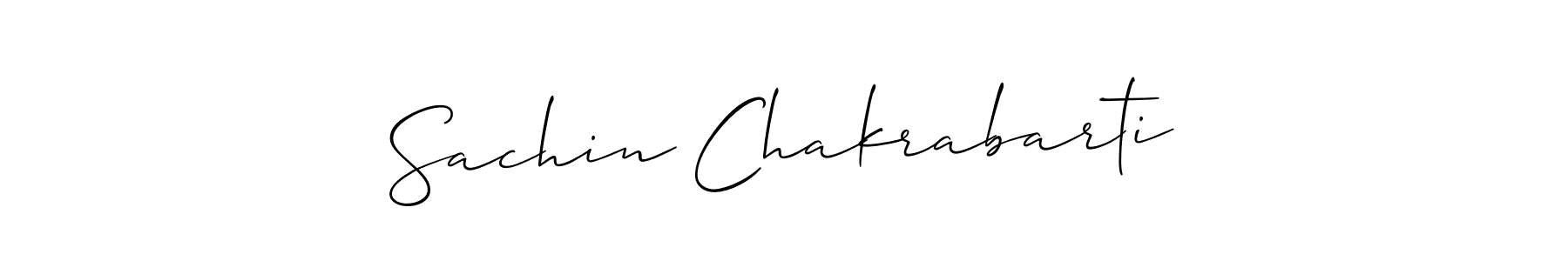 if you are searching for the best signature style for your name Sachin Chakrabarti. so please give up your signature search. here we have designed multiple signature styles  using Allison_Script. Sachin Chakrabarti signature style 2 images and pictures png