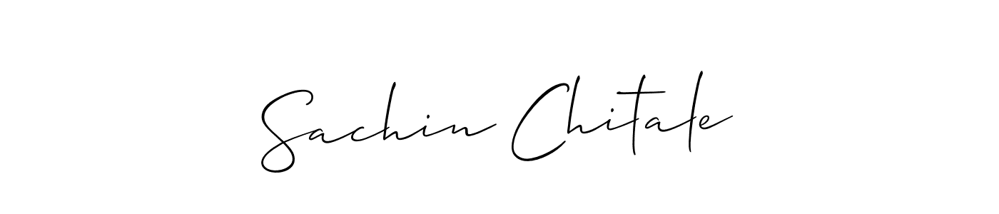 How to make Sachin Chitale signature? Allison_Script is a professional autograph style. Create handwritten signature for Sachin Chitale name. Sachin Chitale signature style 2 images and pictures png