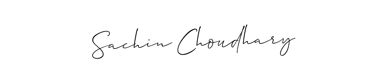 Design your own signature with our free online signature maker. With this signature software, you can create a handwritten (Allison_Script) signature for name Sachin Choudhary. Sachin Choudhary signature style 2 images and pictures png