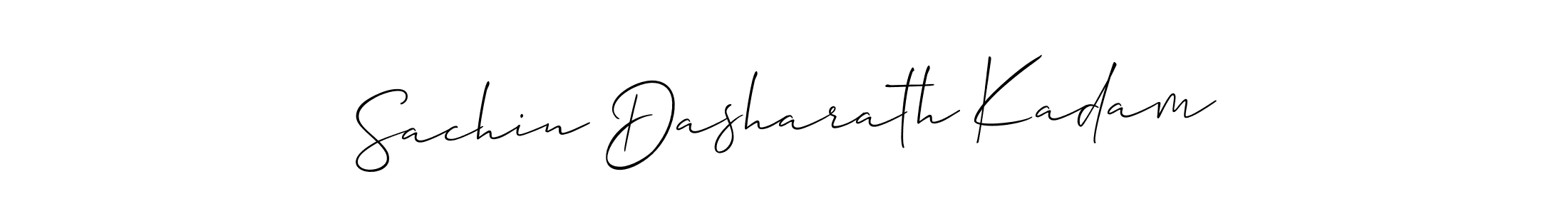 Also we have Sachin Dasharath Kadam name is the best signature style. Create professional handwritten signature collection using Allison_Script autograph style. Sachin Dasharath Kadam signature style 2 images and pictures png