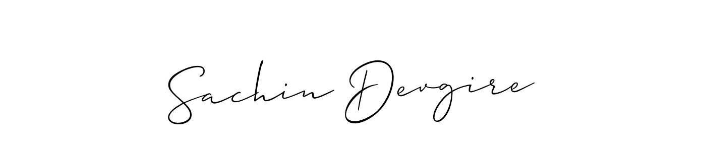 Sachin Devgire stylish signature style. Best Handwritten Sign (Allison_Script) for my name. Handwritten Signature Collection Ideas for my name Sachin Devgire. Sachin Devgire signature style 2 images and pictures png