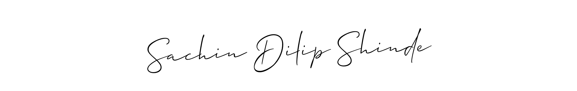 Allison_Script is a professional signature style that is perfect for those who want to add a touch of class to their signature. It is also a great choice for those who want to make their signature more unique. Get Sachin Dilip Shinde name to fancy signature for free. Sachin Dilip Shinde signature style 2 images and pictures png