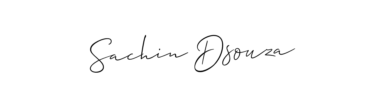 Design your own signature with our free online signature maker. With this signature software, you can create a handwritten (Allison_Script) signature for name Sachin Dsouza. Sachin Dsouza signature style 2 images and pictures png