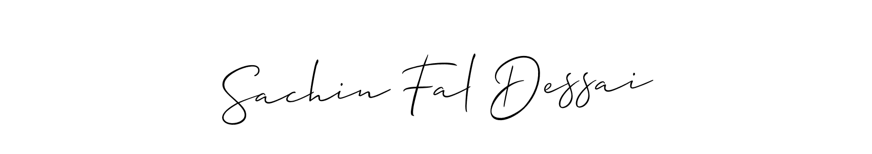Allison_Script is a professional signature style that is perfect for those who want to add a touch of class to their signature. It is also a great choice for those who want to make their signature more unique. Get Sachin Fal Dessai name to fancy signature for free. Sachin Fal Dessai signature style 2 images and pictures png