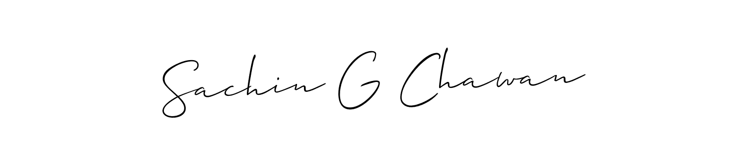 This is the best signature style for the Sachin G Chawan name. Also you like these signature font (Allison_Script). Mix name signature. Sachin G Chawan signature style 2 images and pictures png