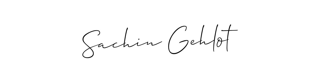 You should practise on your own different ways (Allison_Script) to write your name (Sachin Gehlot) in signature. don't let someone else do it for you. Sachin Gehlot signature style 2 images and pictures png