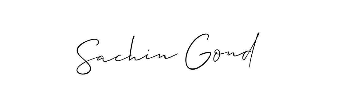 Best and Professional Signature Style for Sachin Gond. Allison_Script Best Signature Style Collection. Sachin Gond signature style 2 images and pictures png