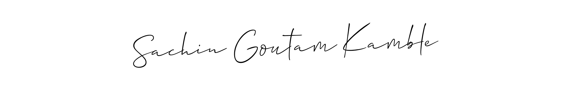 You can use this online signature creator to create a handwritten signature for the name Sachin Goutam Kamble. This is the best online autograph maker. Sachin Goutam Kamble signature style 2 images and pictures png