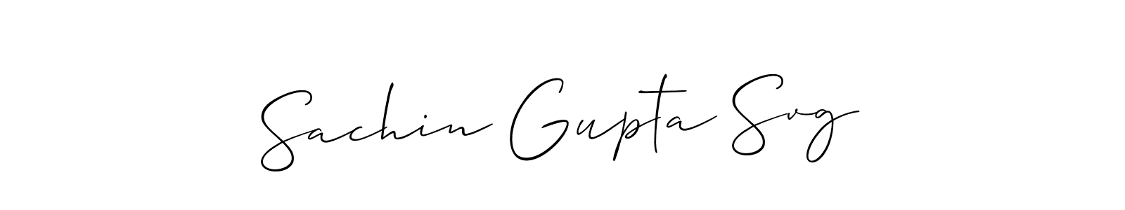 Create a beautiful signature design for name Sachin Gupta Svg. With this signature (Allison_Script) fonts, you can make a handwritten signature for free. Sachin Gupta Svg signature style 2 images and pictures png