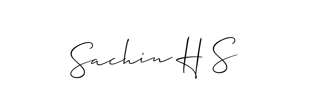 This is the best signature style for the Sachin H S name. Also you like these signature font (Allison_Script). Mix name signature. Sachin H S signature style 2 images and pictures png