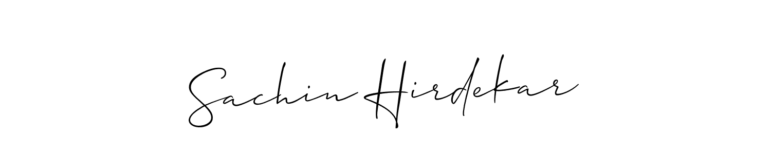 How to make Sachin Hirdekar name signature. Use Allison_Script style for creating short signs online. This is the latest handwritten sign. Sachin Hirdekar signature style 2 images and pictures png