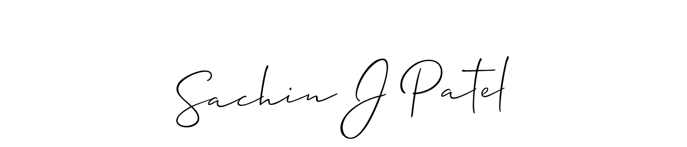 Sachin J Patel stylish signature style. Best Handwritten Sign (Allison_Script) for my name. Handwritten Signature Collection Ideas for my name Sachin J Patel. Sachin J Patel signature style 2 images and pictures png