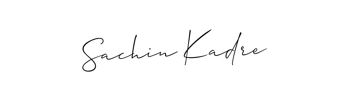 How to Draw Sachin Kadre signature style? Allison_Script is a latest design signature styles for name Sachin Kadre. Sachin Kadre signature style 2 images and pictures png