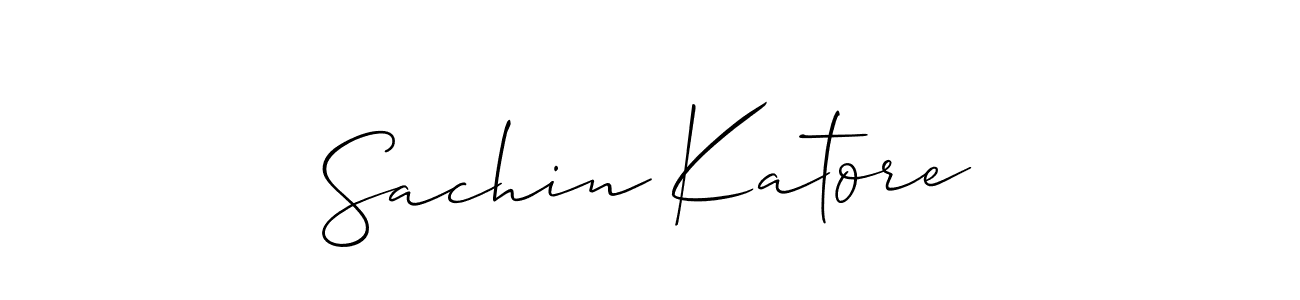 Use a signature maker to create a handwritten signature online. With this signature software, you can design (Allison_Script) your own signature for name Sachin Katore. Sachin Katore signature style 2 images and pictures png
