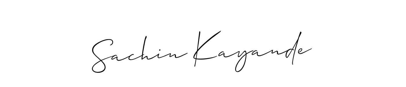 This is the best signature style for the Sachin Kayande name. Also you like these signature font (Allison_Script). Mix name signature. Sachin Kayande signature style 2 images and pictures png