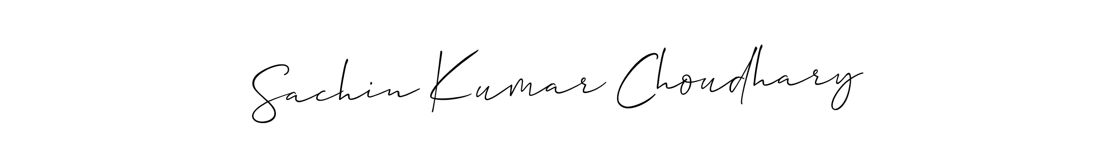 Use a signature maker to create a handwritten signature online. With this signature software, you can design (Allison_Script) your own signature for name Sachin Kumar Choudhary. Sachin Kumar Choudhary signature style 2 images and pictures png