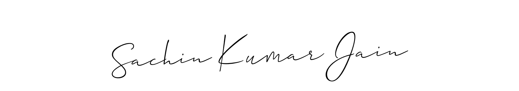Sachin Kumar Jain stylish signature style. Best Handwritten Sign (Allison_Script) for my name. Handwritten Signature Collection Ideas for my name Sachin Kumar Jain. Sachin Kumar Jain signature style 2 images and pictures png