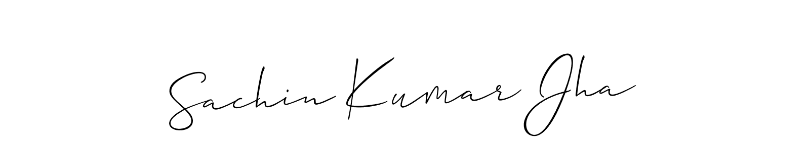Design your own signature with our free online signature maker. With this signature software, you can create a handwritten (Allison_Script) signature for name Sachin Kumar Jha. Sachin Kumar Jha signature style 2 images and pictures png