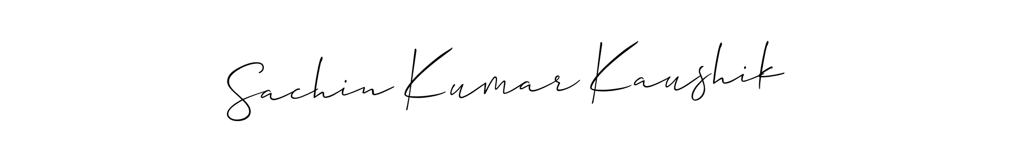 How to make Sachin Kumar Kaushik signature? Allison_Script is a professional autograph style. Create handwritten signature for Sachin Kumar Kaushik name. Sachin Kumar Kaushik signature style 2 images and pictures png