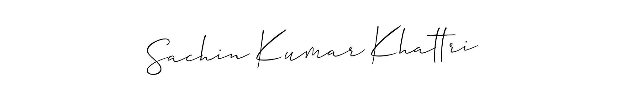 Use a signature maker to create a handwritten signature online. With this signature software, you can design (Allison_Script) your own signature for name Sachin Kumar Khattri. Sachin Kumar Khattri signature style 2 images and pictures png