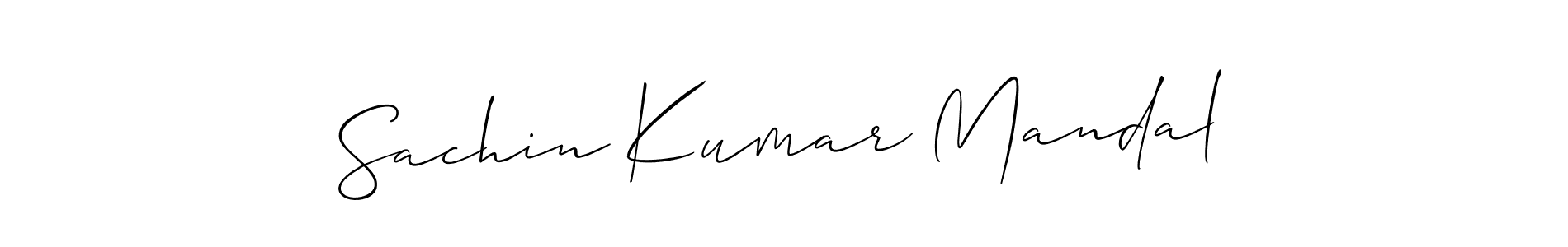 This is the best signature style for the Sachin Kumar Mandal name. Also you like these signature font (Allison_Script). Mix name signature. Sachin Kumar Mandal signature style 2 images and pictures png